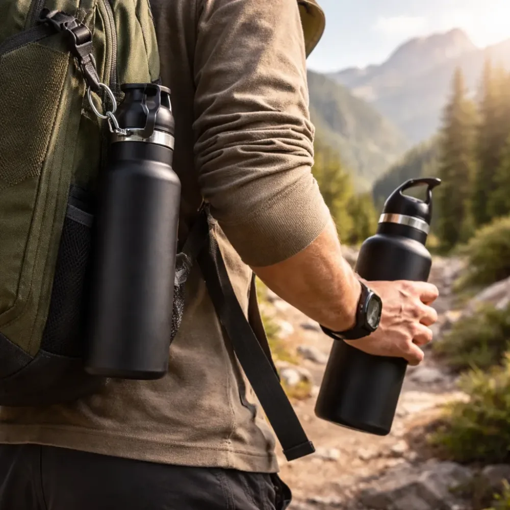 Stainless Water Bottle with Sports Lid – 500 ml
