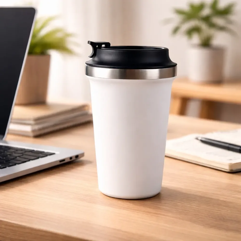 Stainless Steel Thermal Mug with Leak-Proof Lid – 500ml
