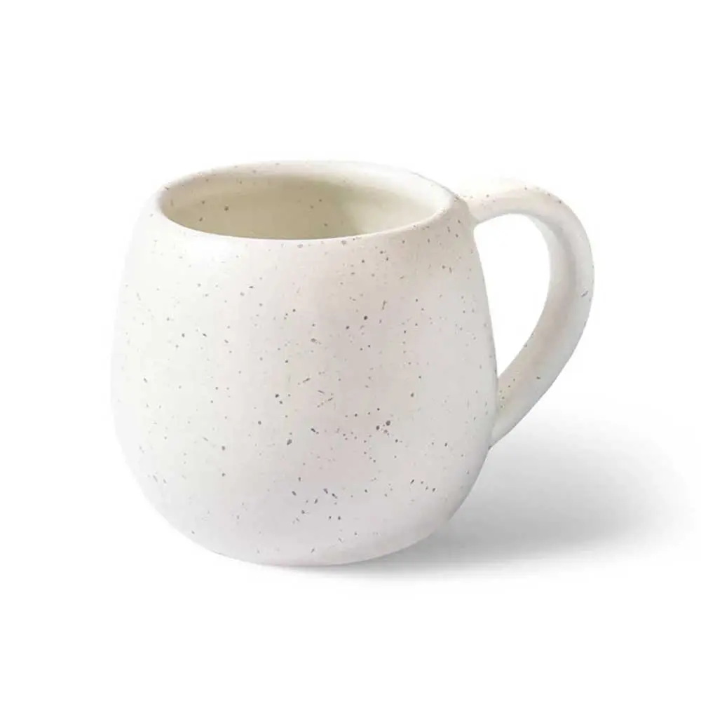 Handmade Ceramic Straw Mug – Natural Stoneware Coffee Mug