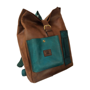 Hand Made leather backpack (Brown)