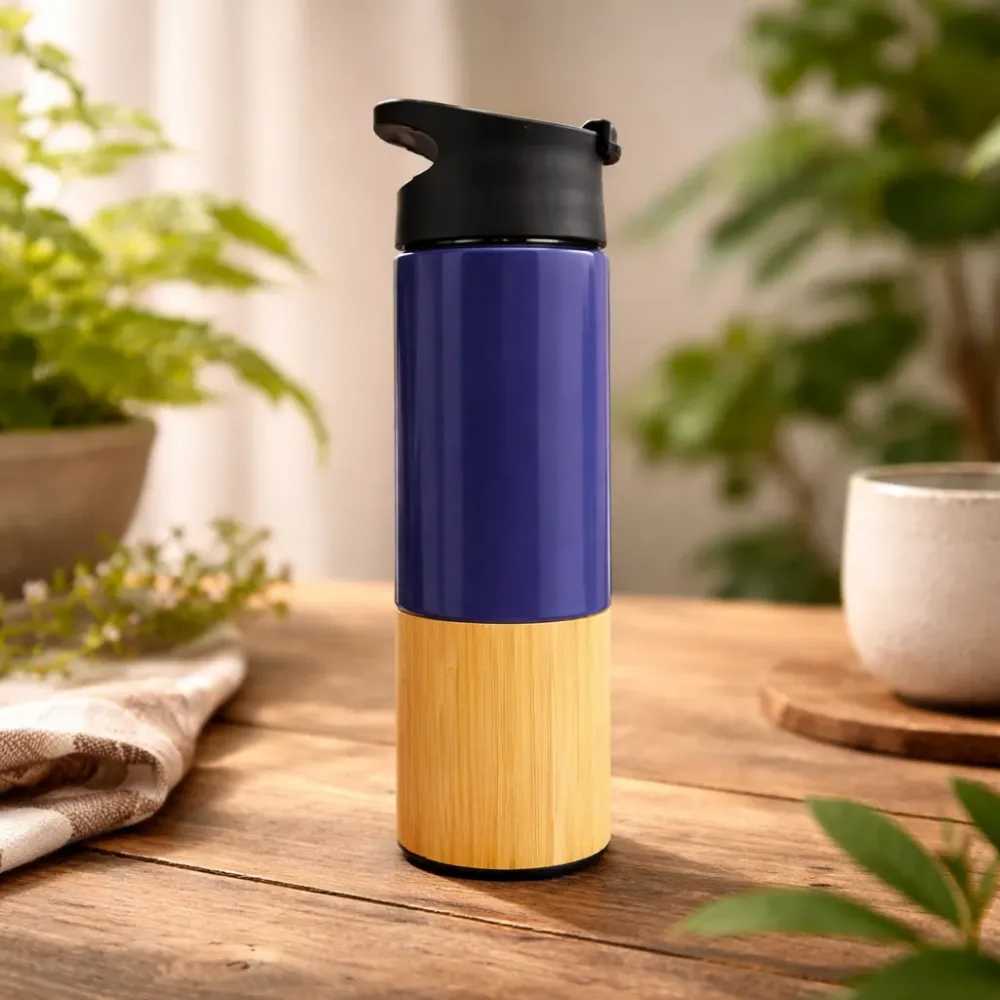 Eco-Friendly Thermal Coffee Mug with Splash-Proof Sliding Lid – 350 ml