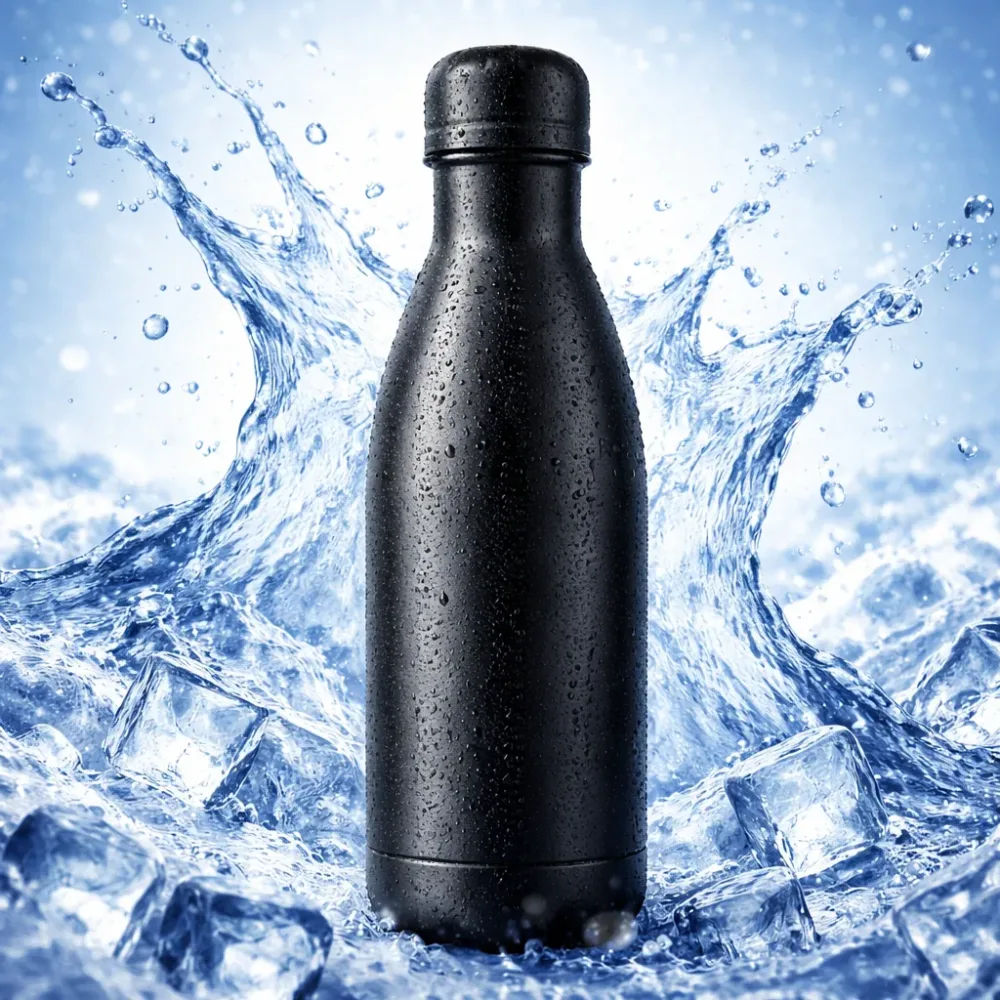 Stainless Steel Insulated Water Bottle with Elegant Thermal Design – 500 ml