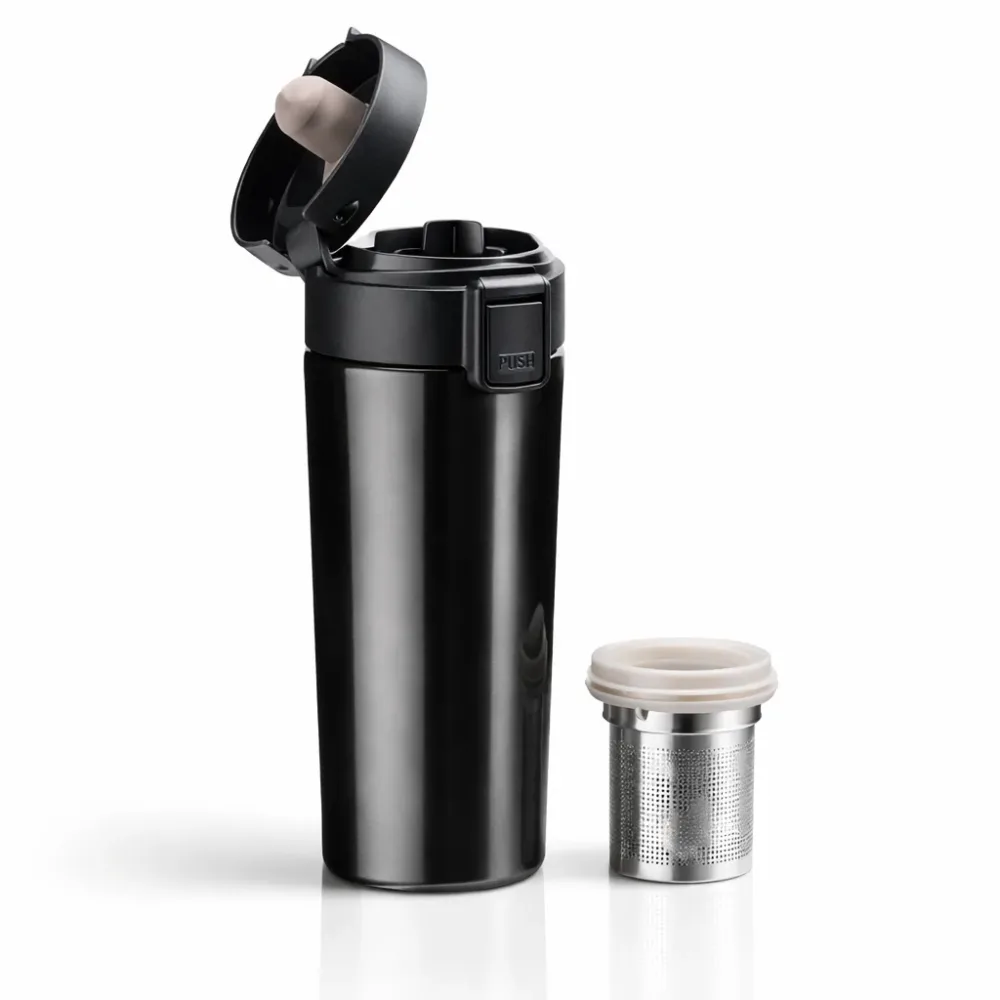 Stainless Steel Thermal Mug with Flip Lid – 300 ml