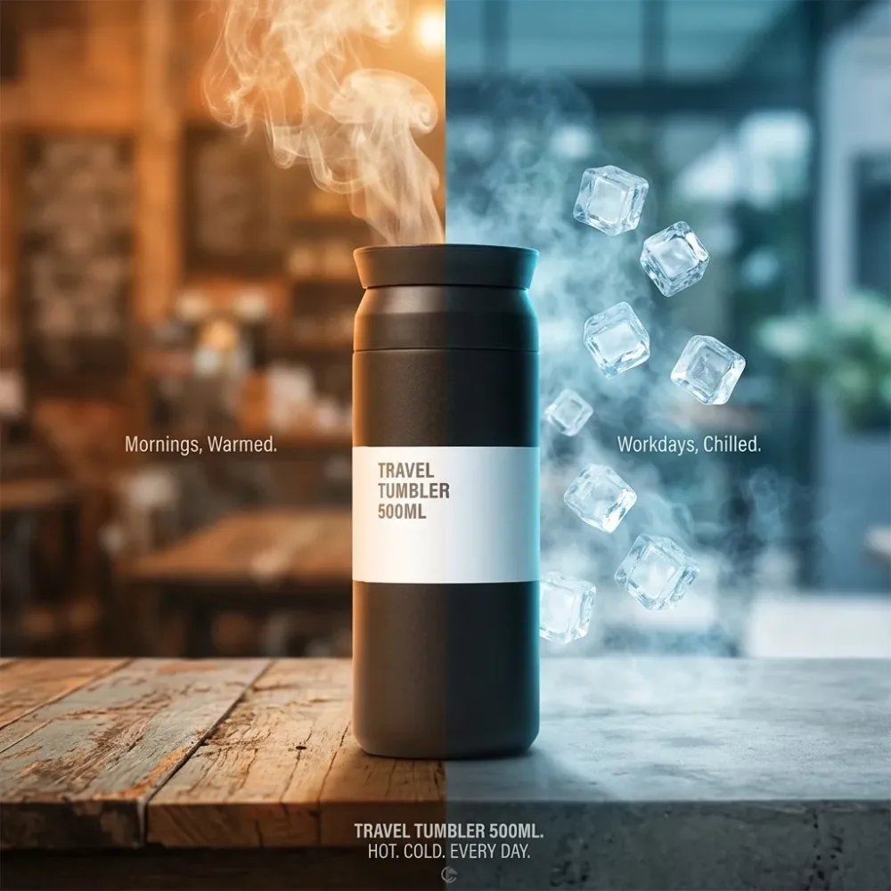 Stainless Steel Insulated Thermos Sports Water Bottle Keep Cold And Hot For 8-12 Hours BPA Free Drinking Flasks 500ml
