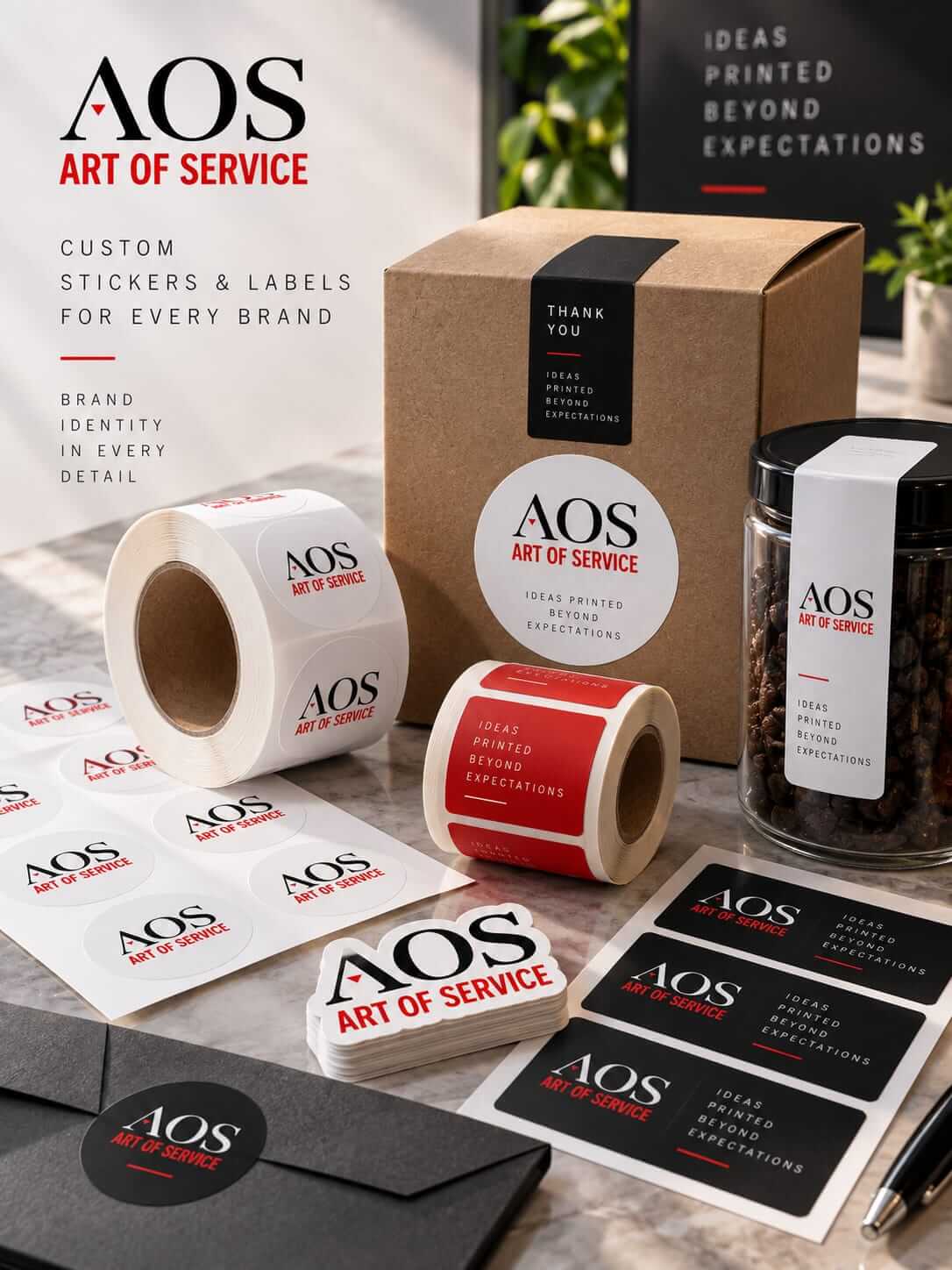 Custom stickers and labels