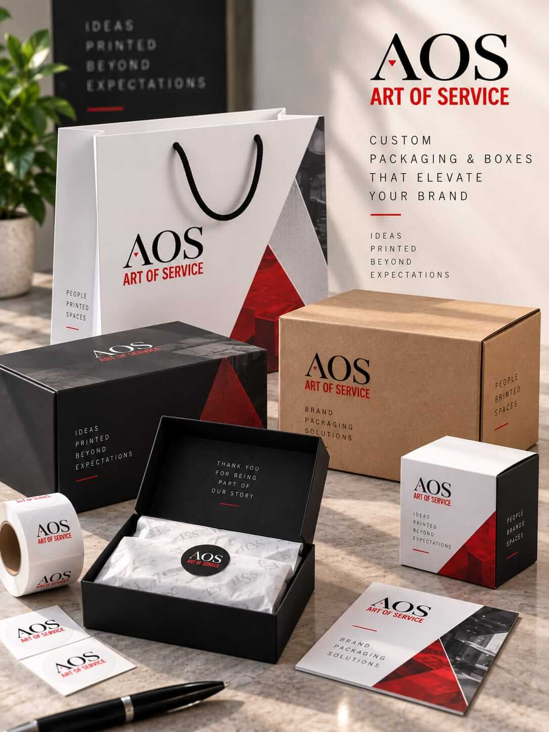 Custom packaging and boxes