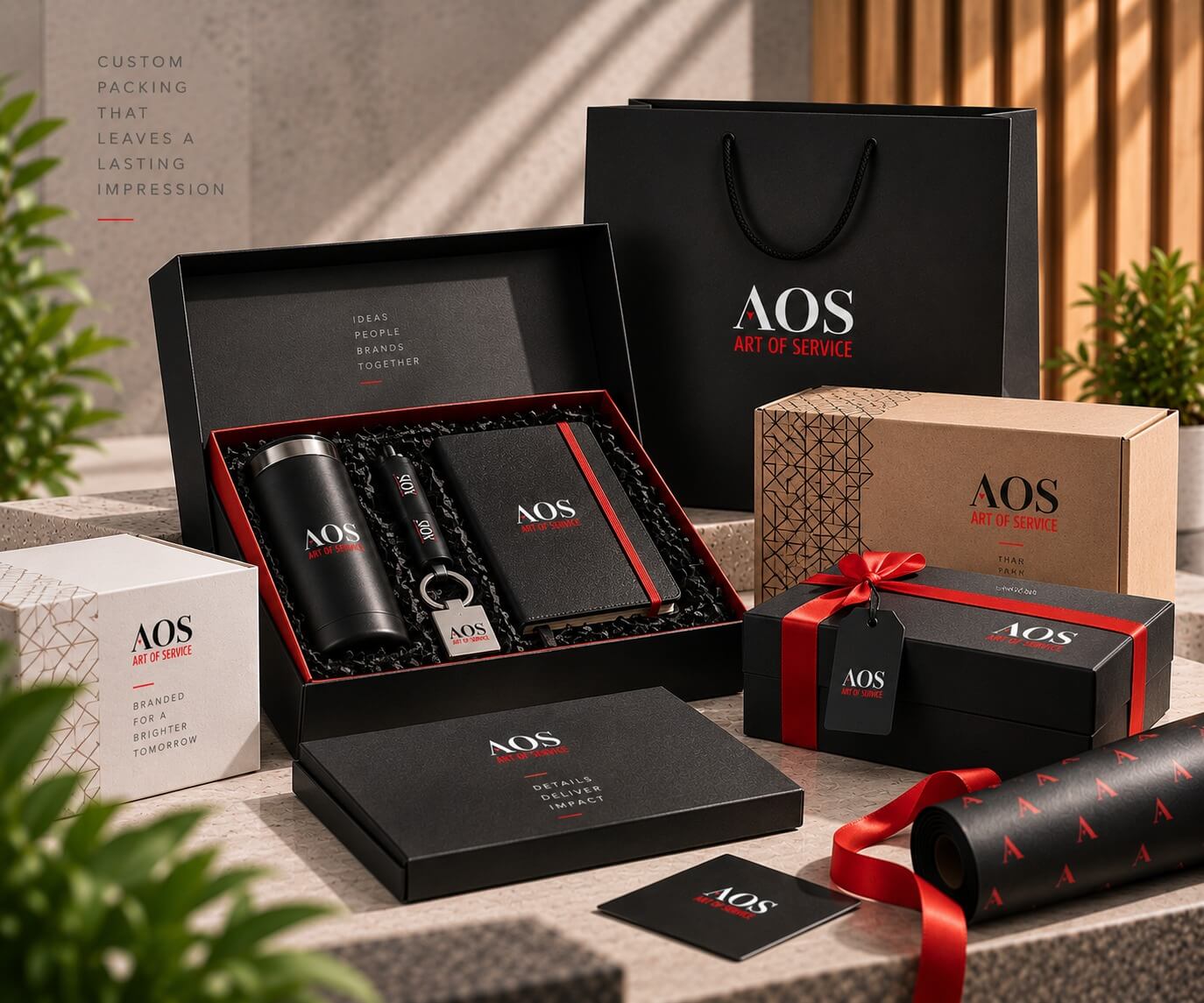 Custom corporate packaging