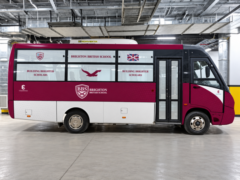 Brighton British School Bus Wrap