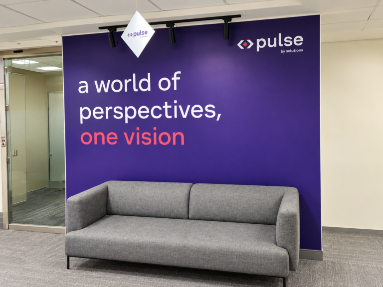Purple pulse office branding