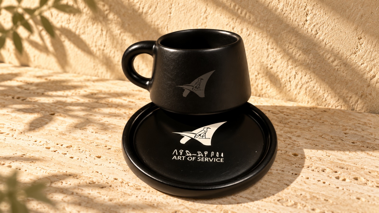 Espresso cups with matching saucers
